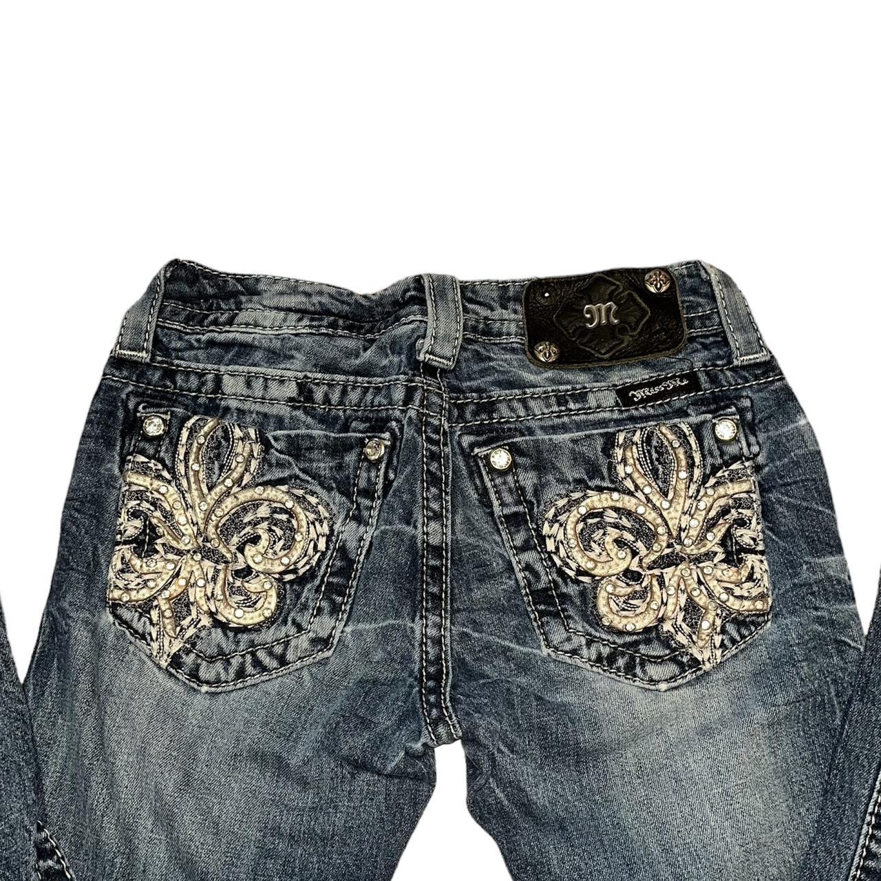 Miss Me Y2K Low-Rise Bootcut Embellished Jeans SIZE