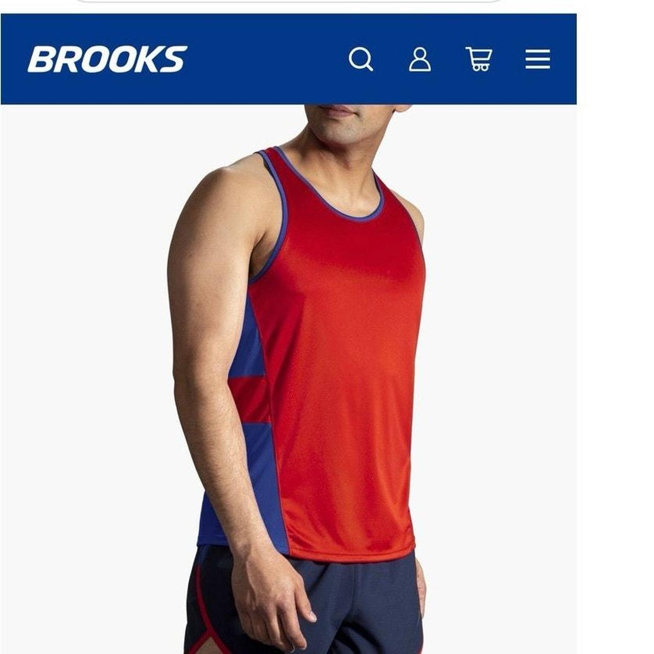 Brooks vest mens red deals