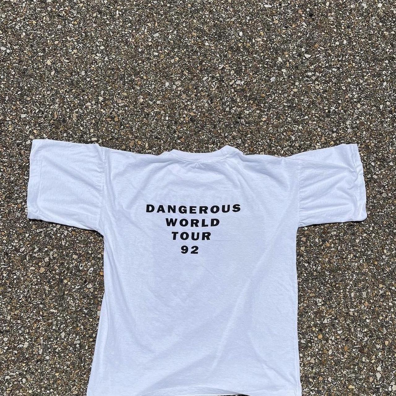 Michael Jackson Dangerous World Tour Tee Item is - Depop