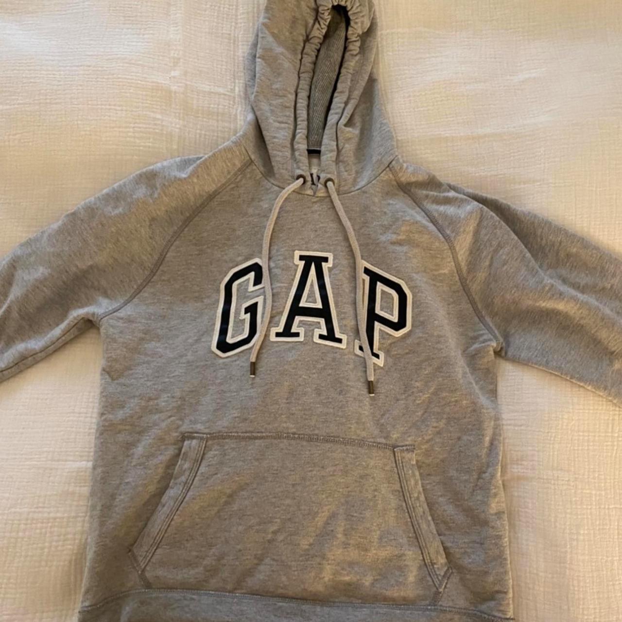 Gap Grey hoodie Authentic Size Mens S womans M... - Depop