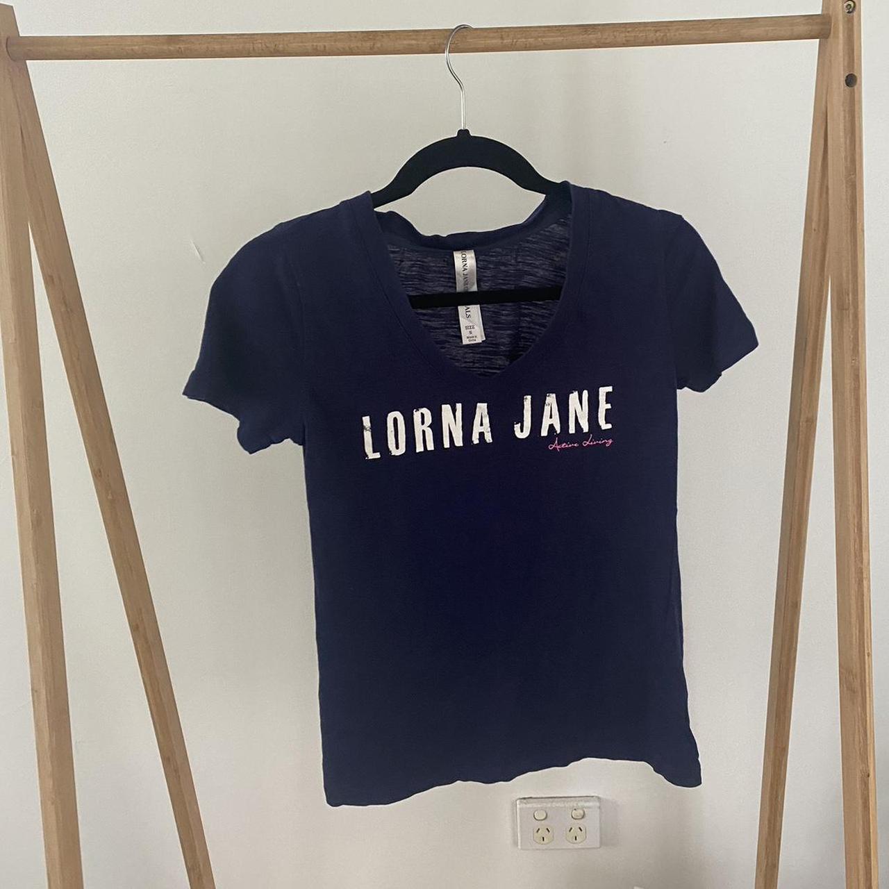 Lorna Jane Top Small Lorna Jane t-shirt. V-neck, in... - Depop