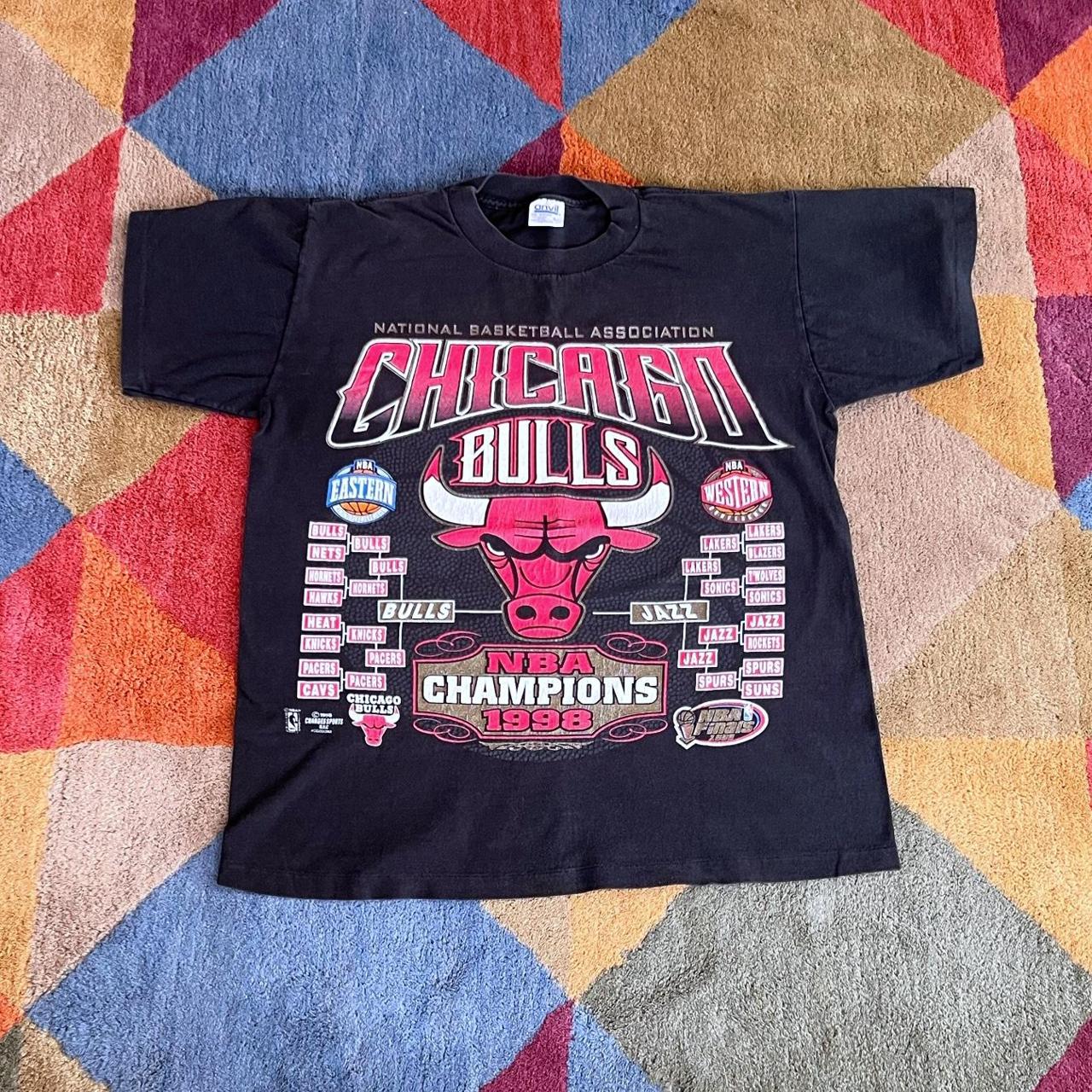 Nba Men's Chicago Bulls Black T-Shirt 