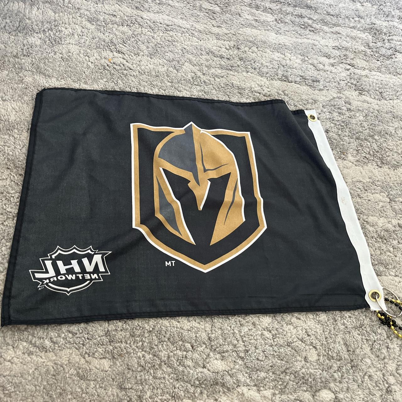 NHL GOLDEN NIGHTS BANNER FLAG (comes with beads) - Depop