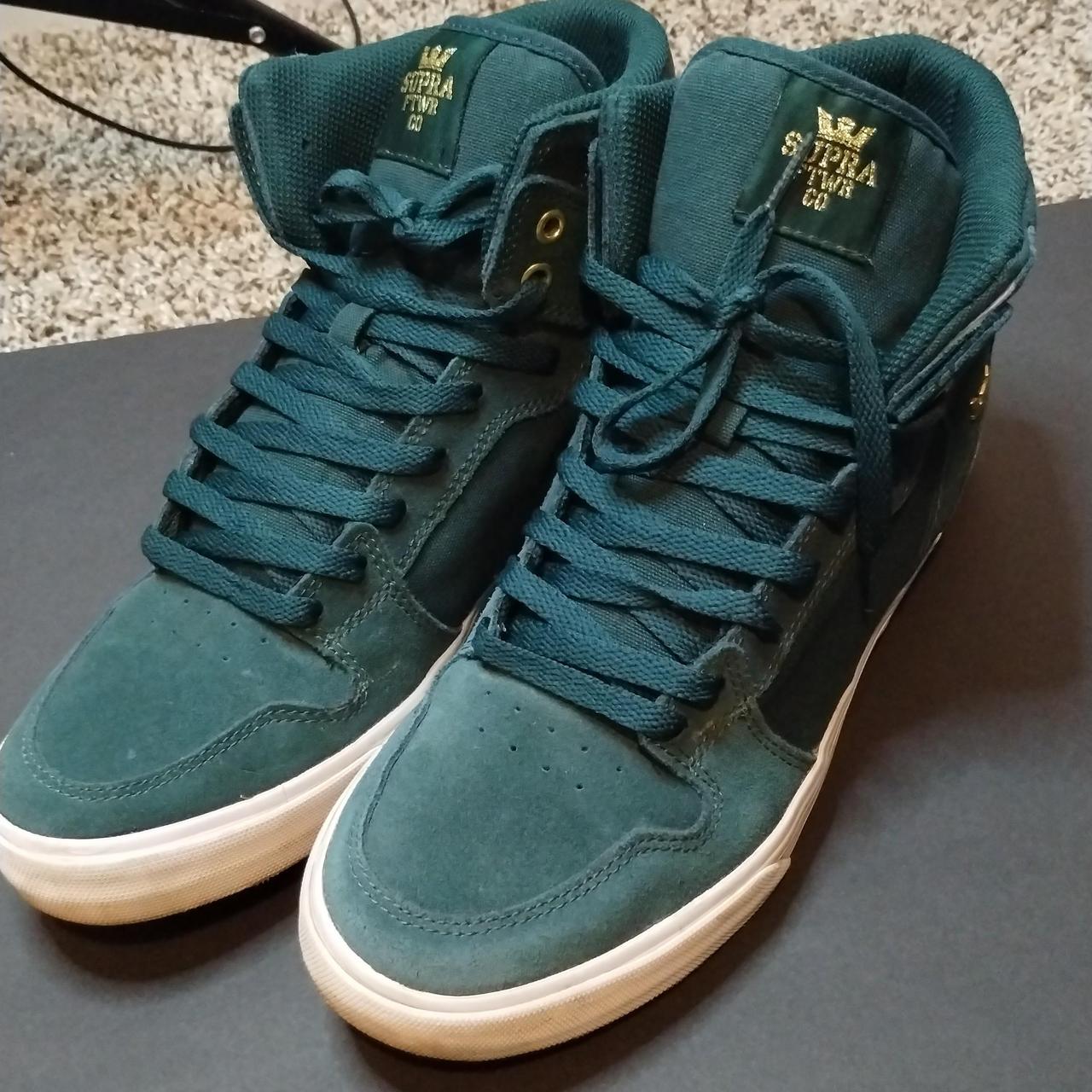 Early 2000s Green Supras Men's 10.5 Hi-top #skater... - Depop