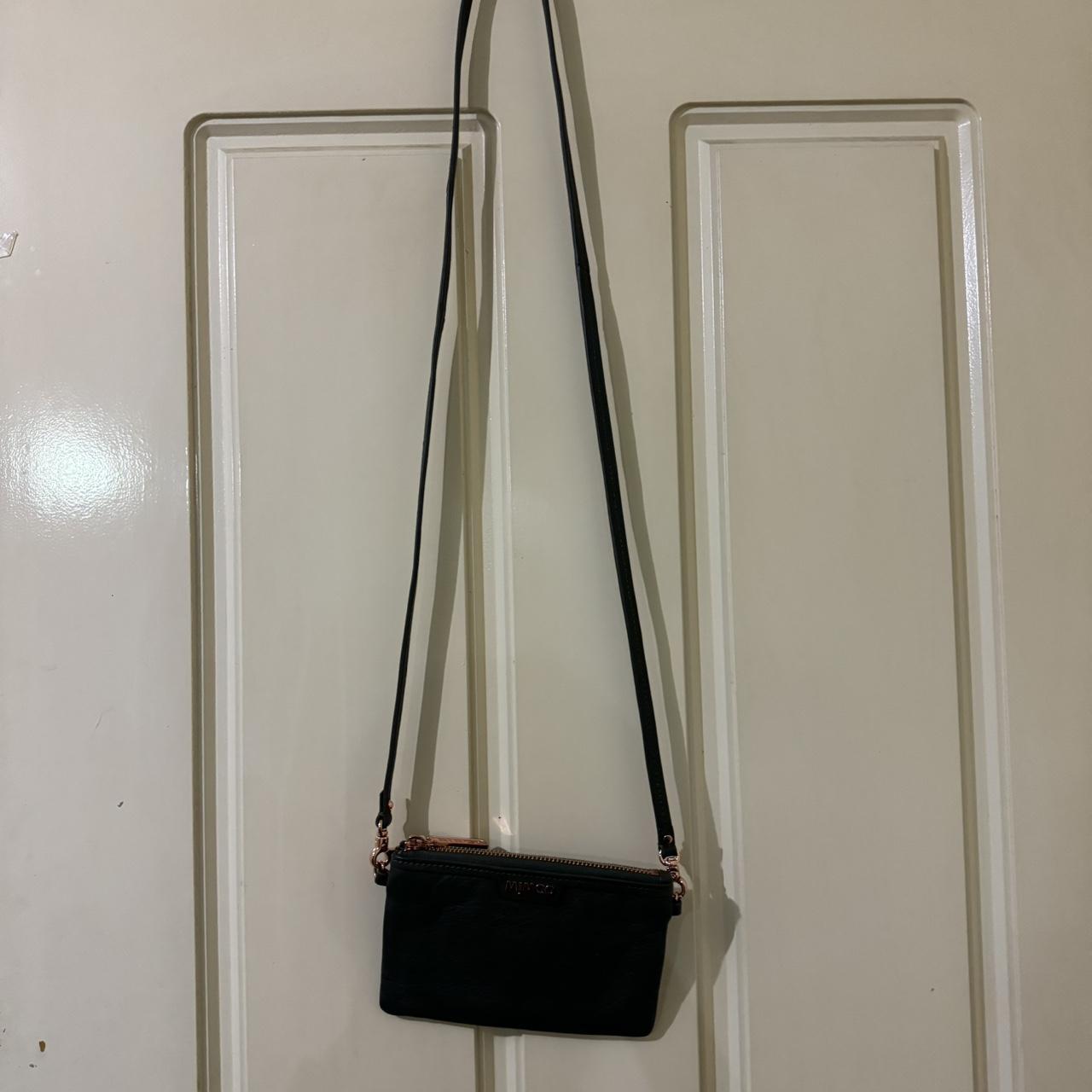 Mimco cross body bag Black/green kinda colour In... - Depop