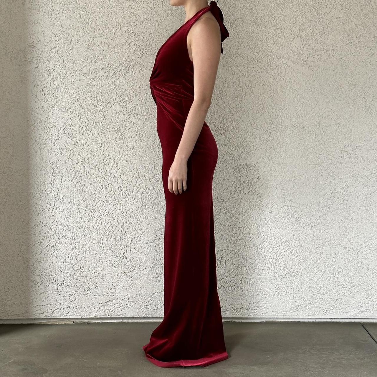 Chiara Boni La Petite Robe Women's Red and Burgundy Dress (2)