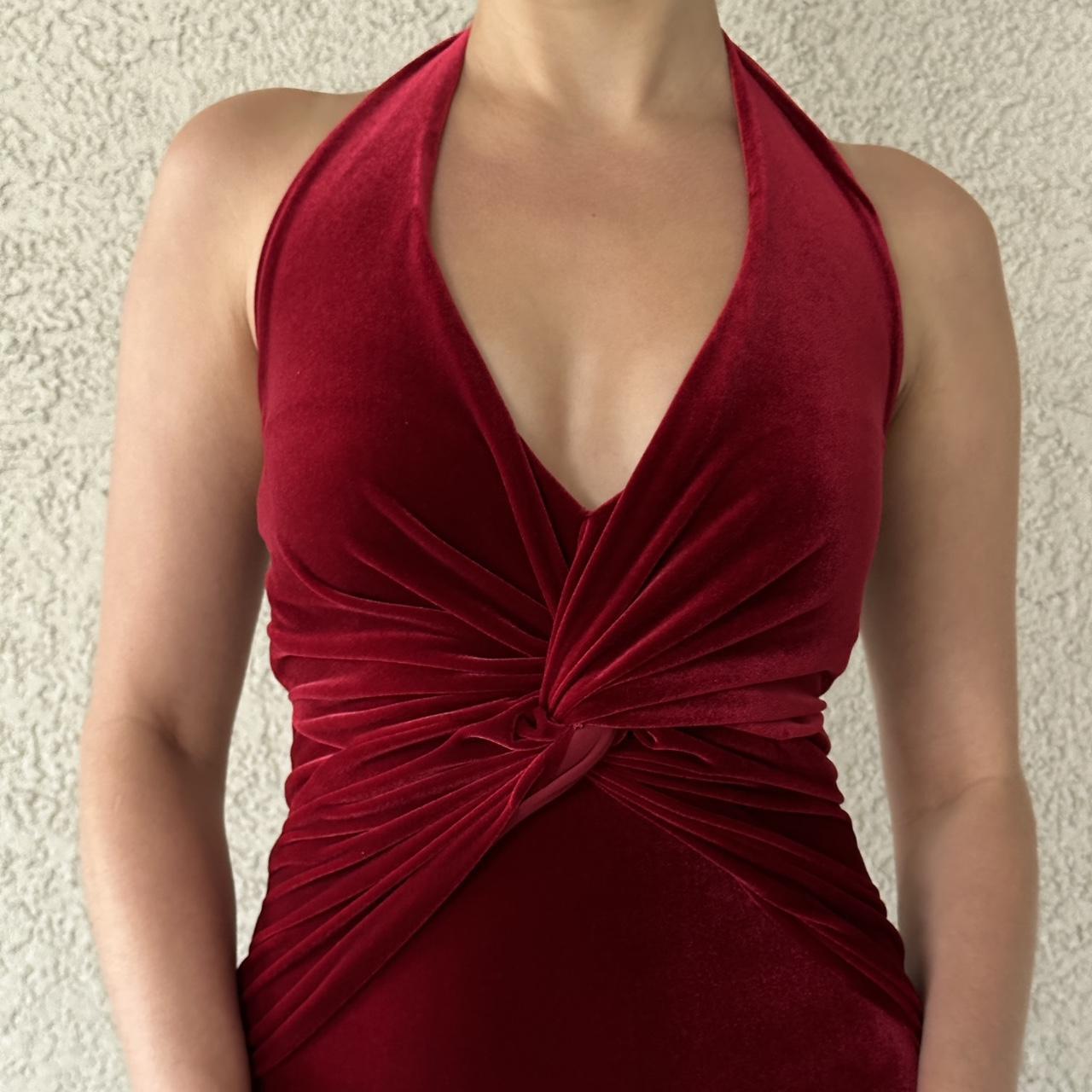 Chiara Boni La Petite Robe Women's Red and Burgundy Dress (4)