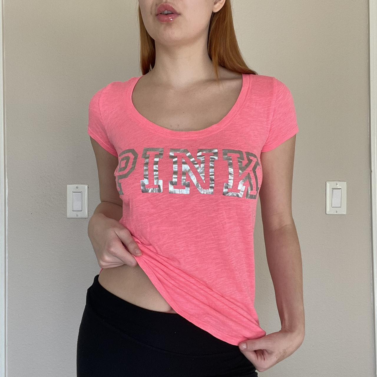 PINK Victoria Secret Y2K shirt. The pink silver is | Depop