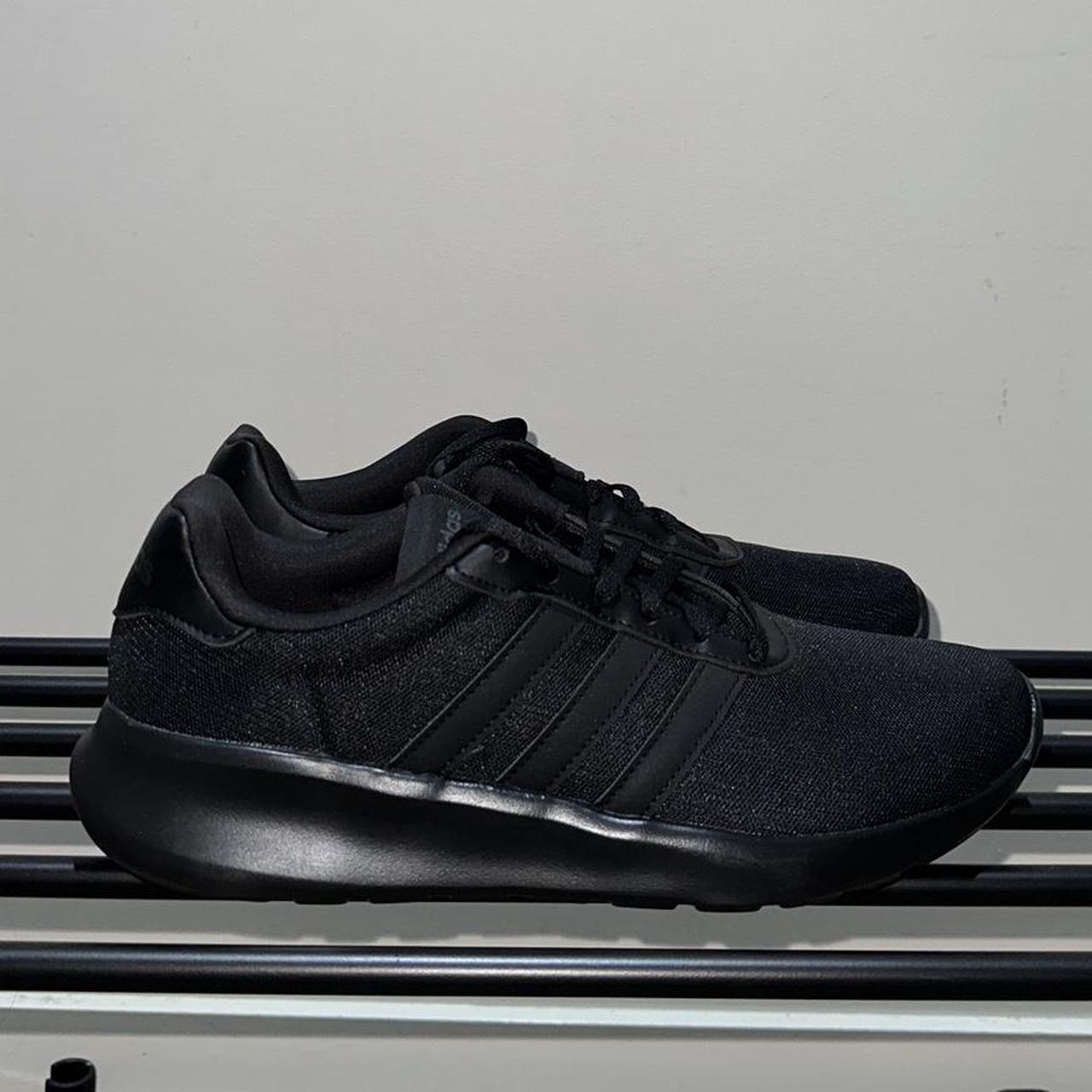 All black adidas trainers. Super lightweight. Brand... - Depop