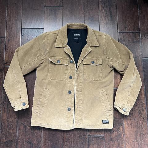 SIZE: S Tan Corduroy Jacket #tanjacket... - Depop