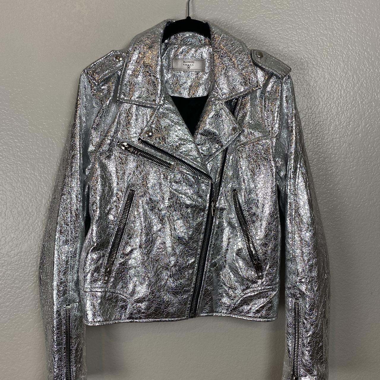 Blank NYC Women's Silver Jacket | Depop