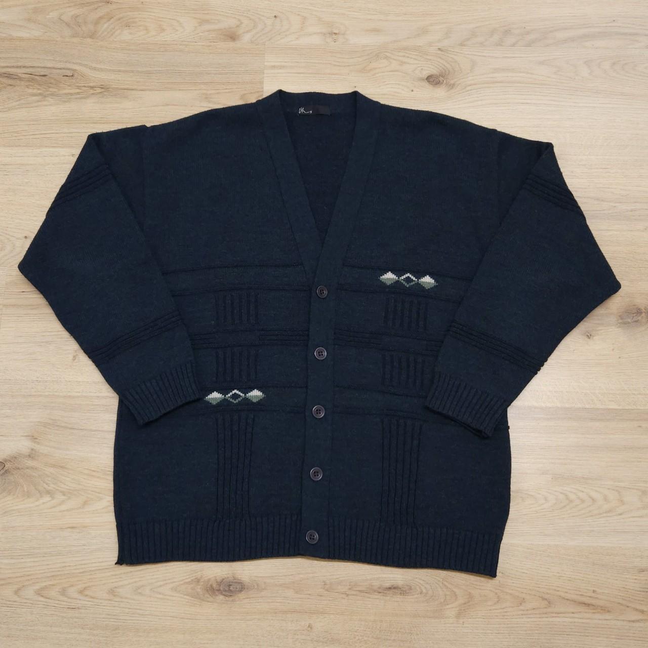 Vintage BHS Y2K Knit Cardigan 🔥 Size M mens.... - Depop