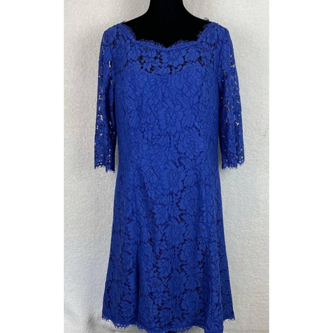 Eliza J Women's Blue Dress | Depop