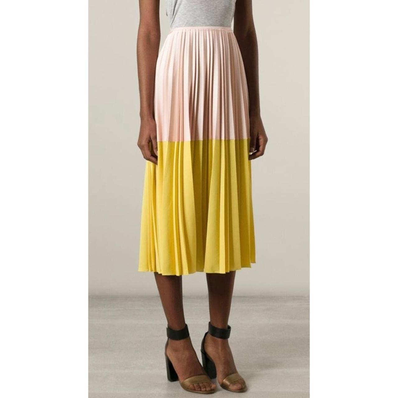 Cedric Charlier Pink Yellow Two Toned Colorblock Depop