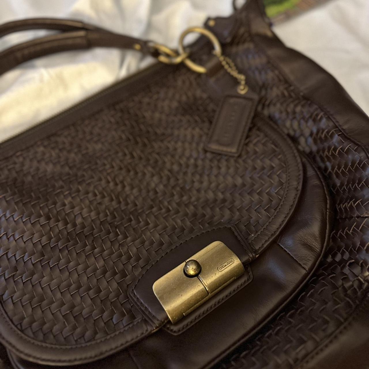 Coach Chocolate Buttery Leather Satchel/ sale Handbag