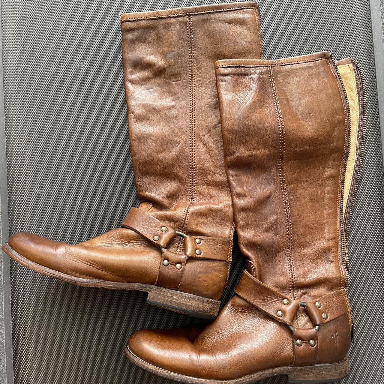 Frye #76850 Women Phillip Harness Tall Knee High... - Depop