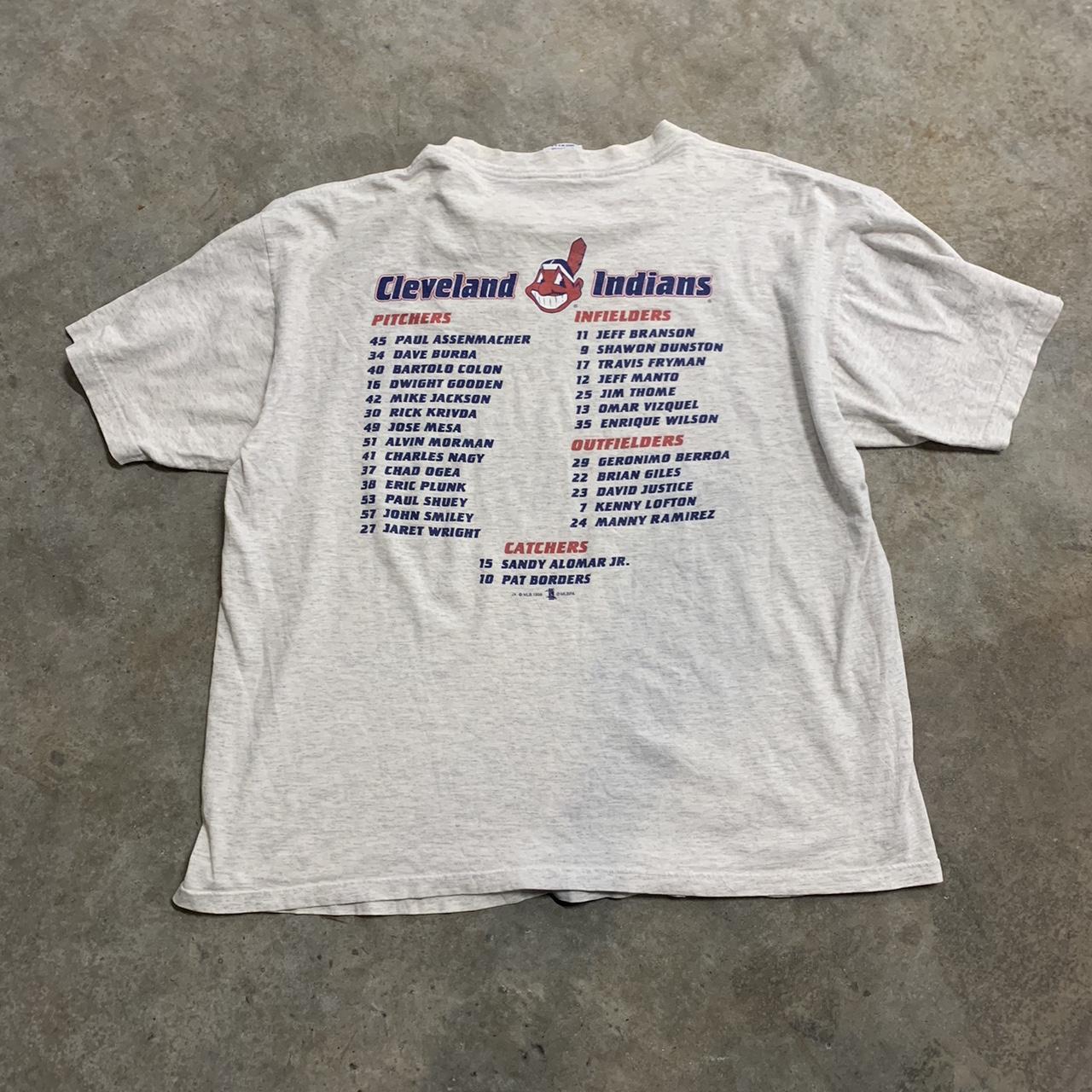 vintage 90s CLEVELAND INDIANS LOGO ATHLETIC T-Shirt XL mlb