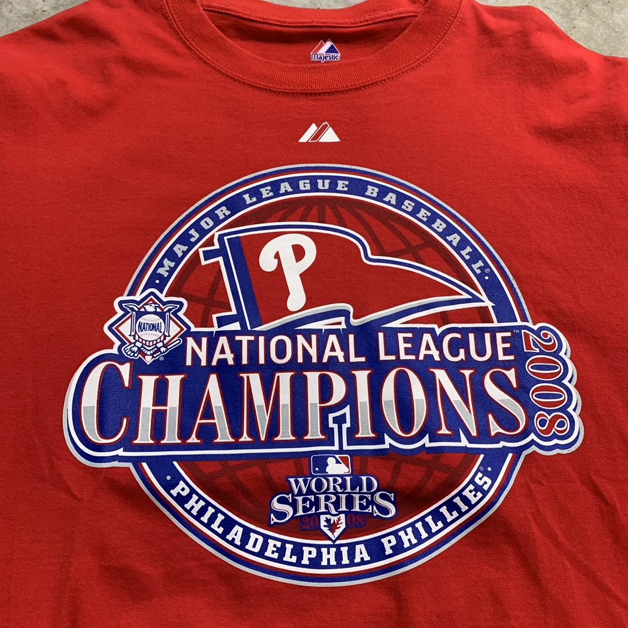 MLB Philadelphia Phillies 2008 World Series T-Shirt Red (L)