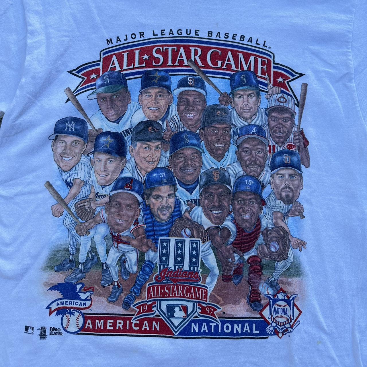 Pro Player 1999 MLB All Star Game Caricature T Shirt (Size L) NWT — Roots