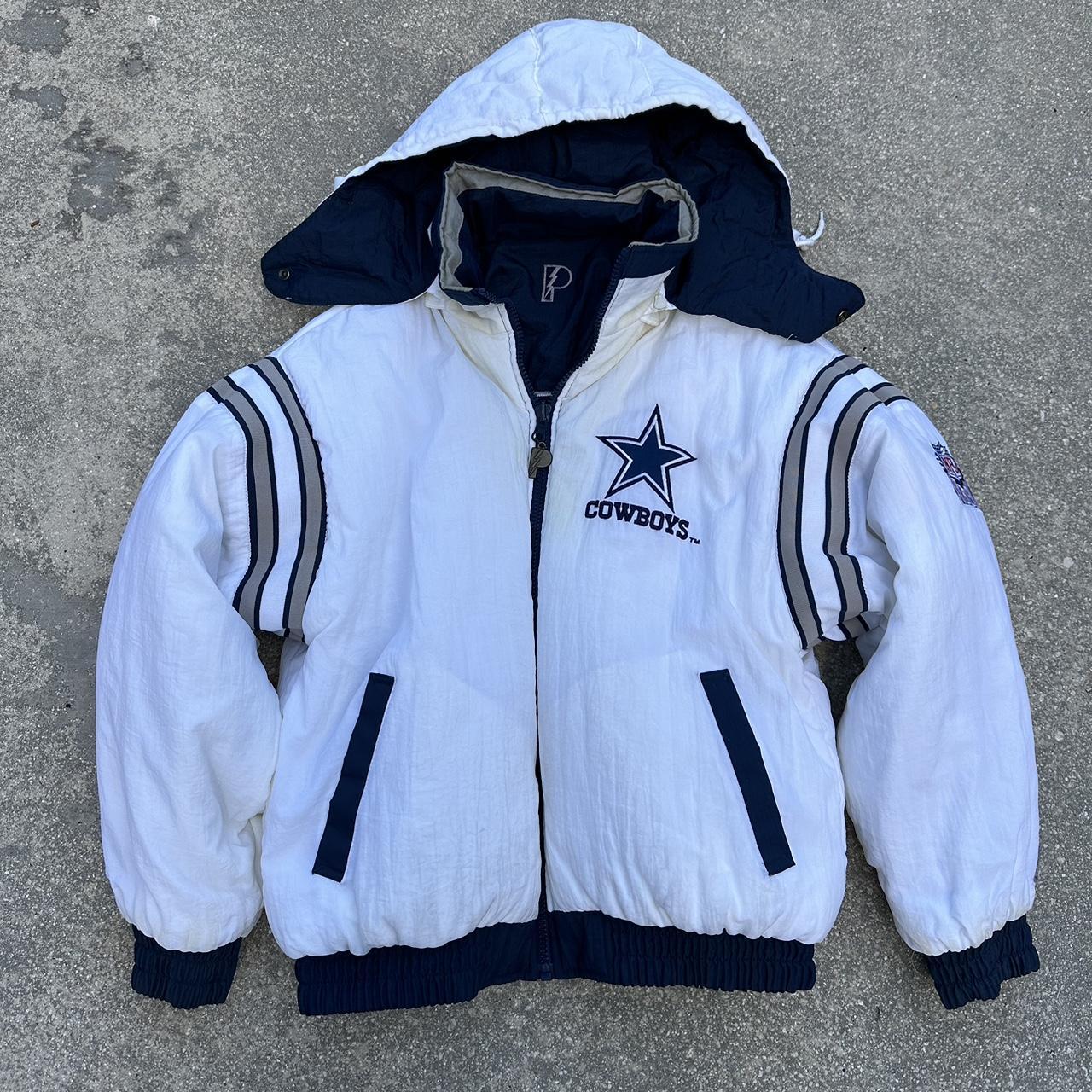 90s Cowboys starter windbreaker! - flaw shown in - Depop