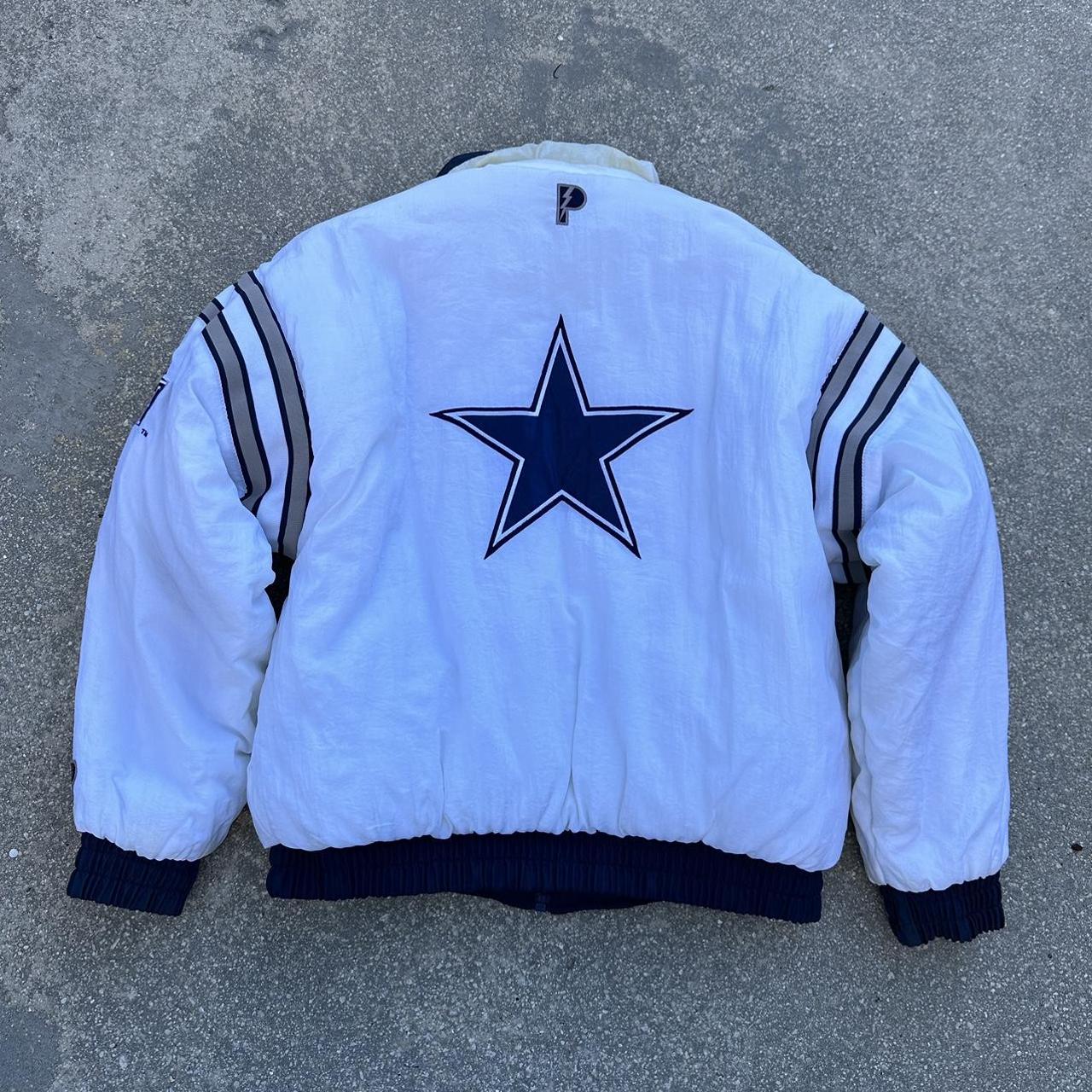 NFL Dallas Cowboys Suede Zip Jacket Big Logo Size - Depop