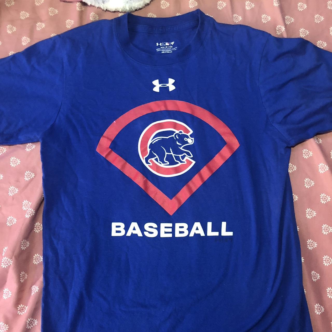 Under Armour Chicago Cubs Baseball Long Sleeve Shirt - Depop