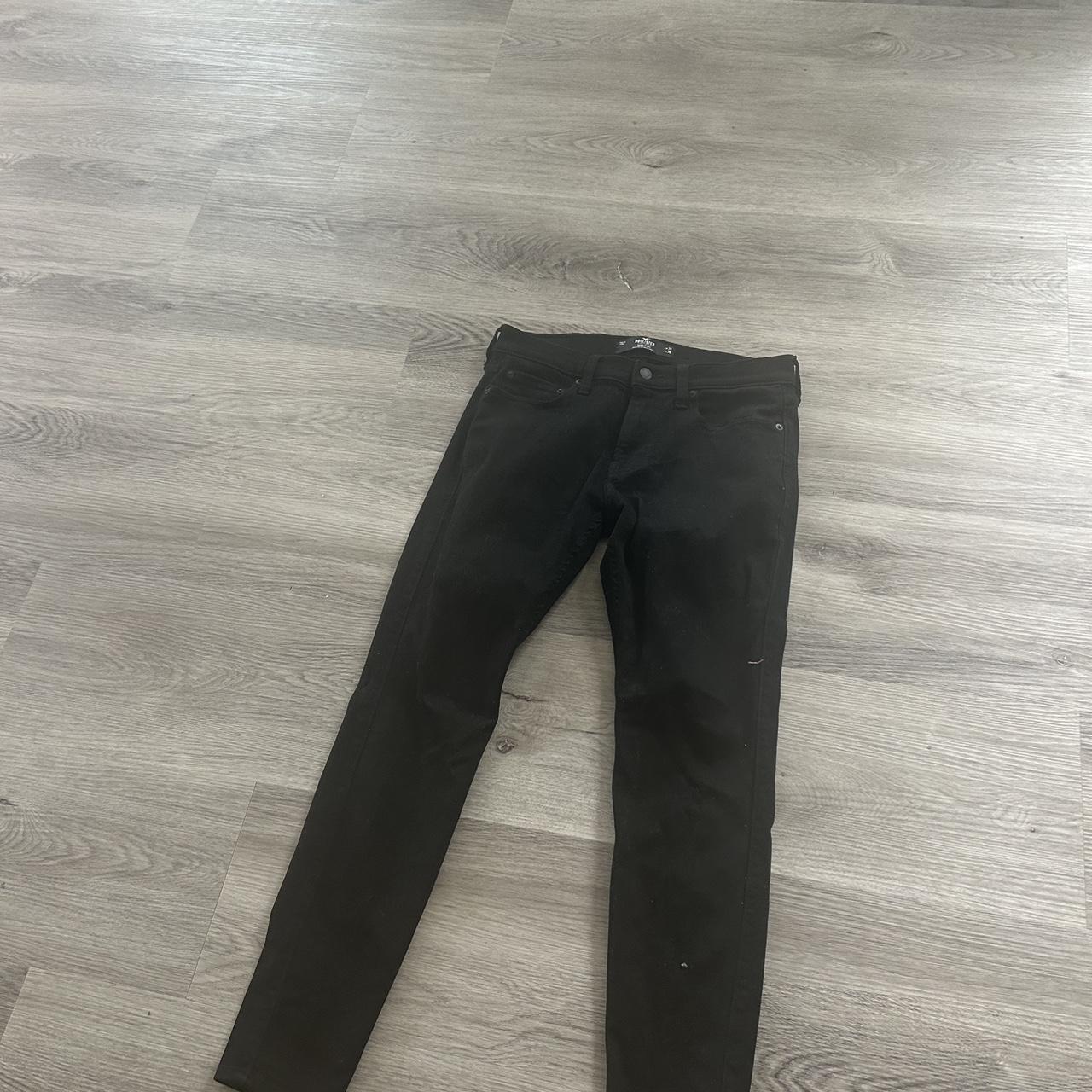 Black fashion jeans hollister mens