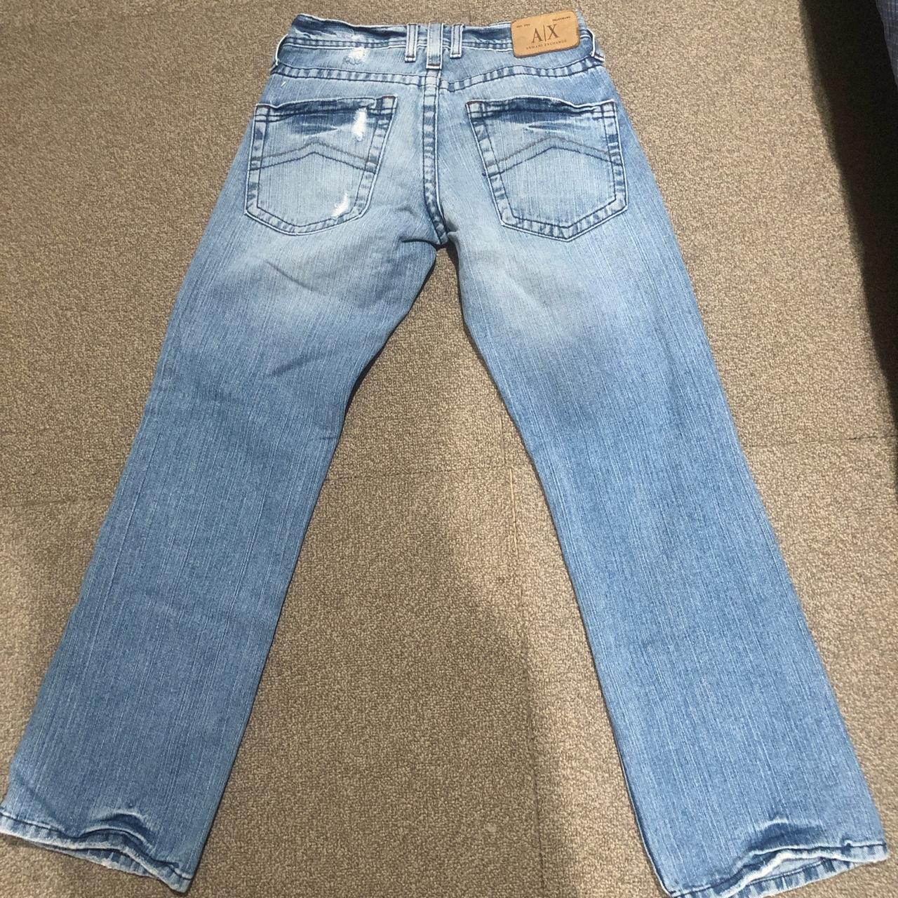 Armani Exchange Made in USA denim baggy/bootcut... - Depop