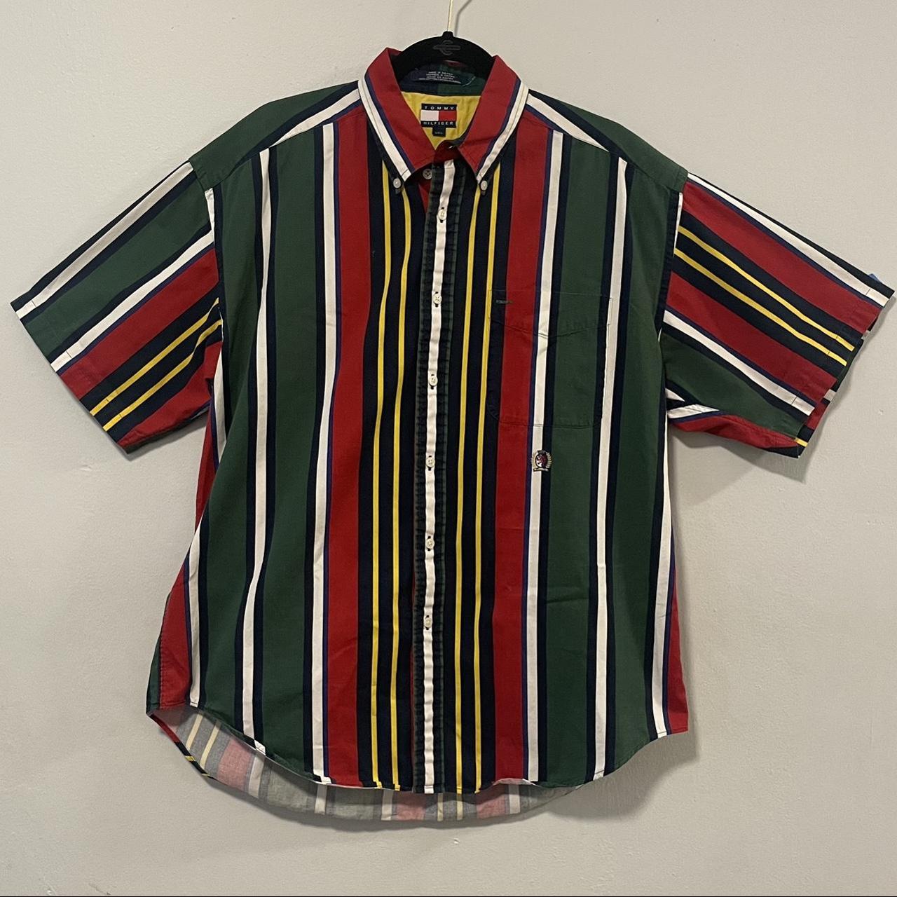 Men's Green and Red Polo-shirts | Depop