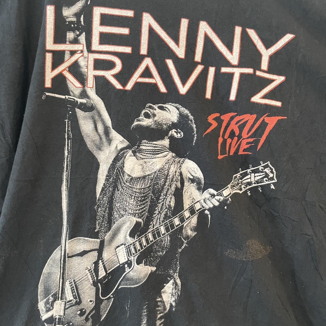 Vintage Lenny Kravitz T-Shirt Pit to Pit:... - Depop