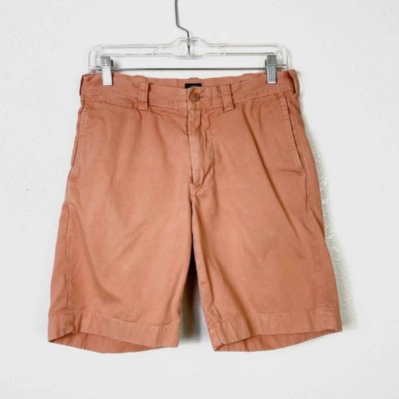 J Crew Orange Stanton Chino Cotton Twill Shorts Has Depop