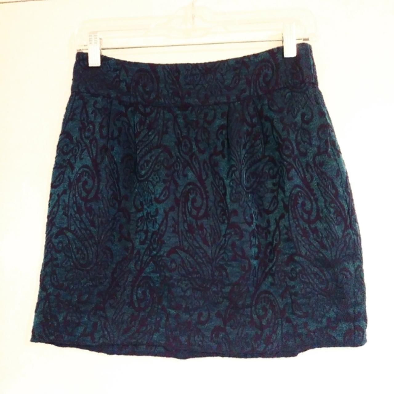 Urban Outfitters Women's Blue and Purple Skirt | Depop