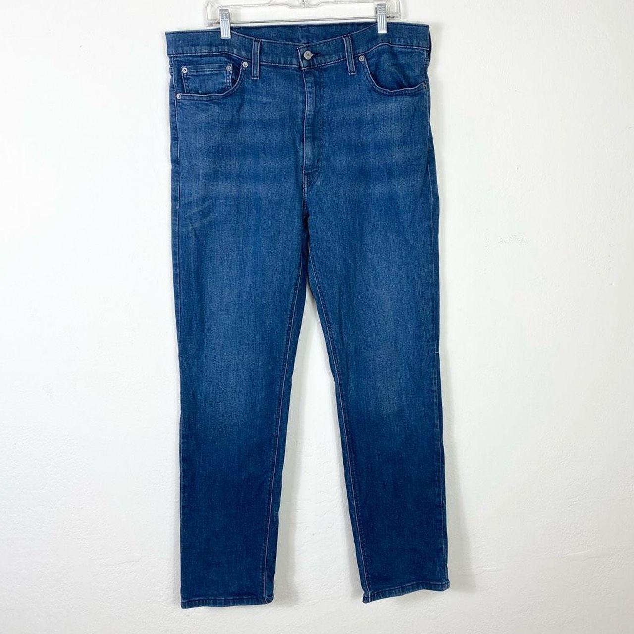 Mid Wash Tapered Athletic Fit Jeans