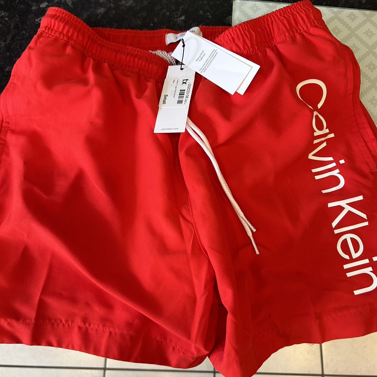 Calvin klein swim shorts size small brand new with... - Depop