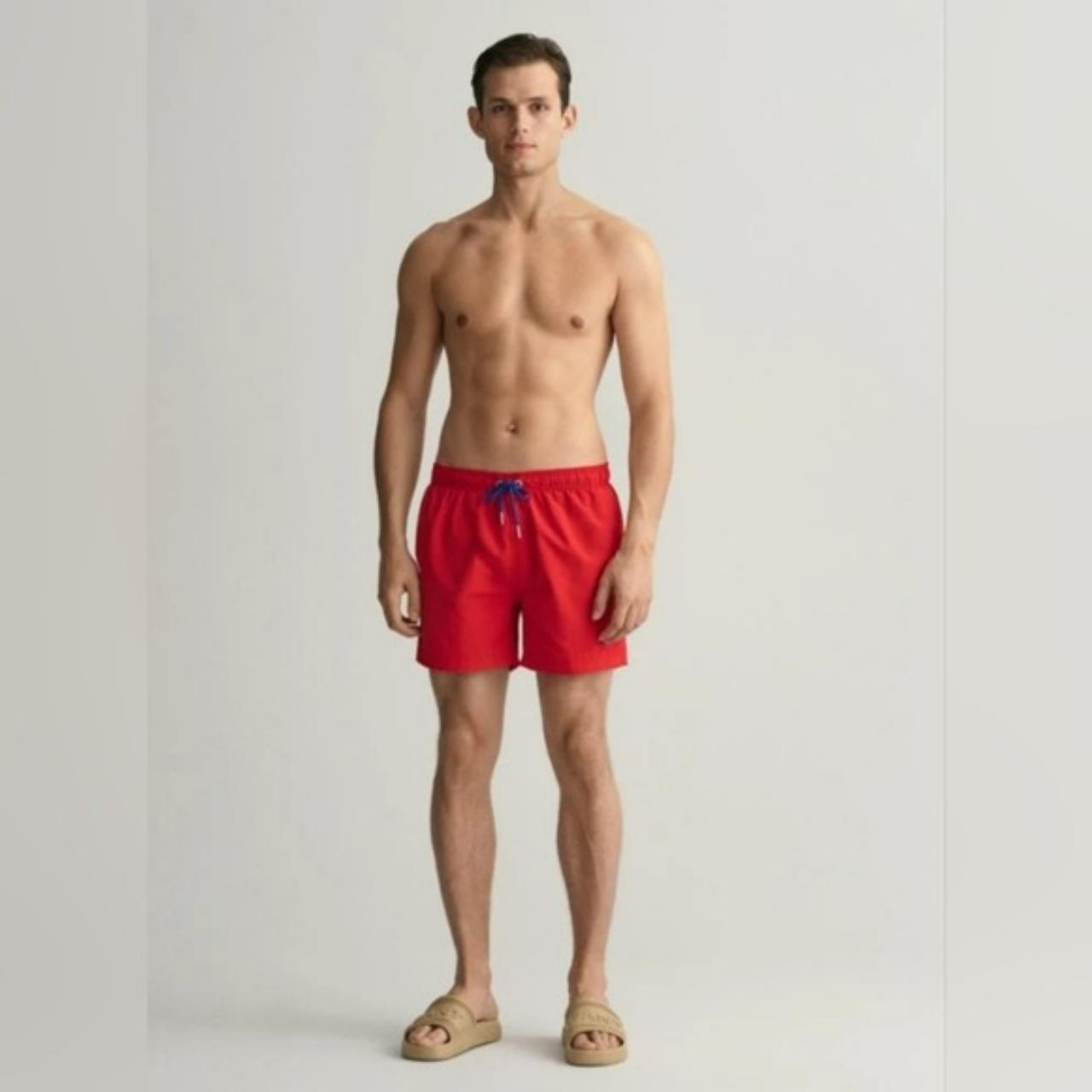 GANT Men's Red Swim-briefs-shorts | Depop