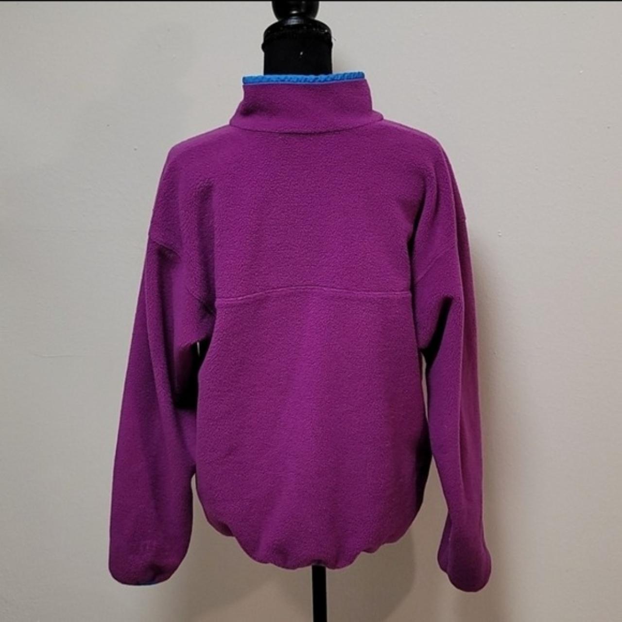 Patagonia Vintage Purple/Teal Snap T Fleece Pullover... - Depop