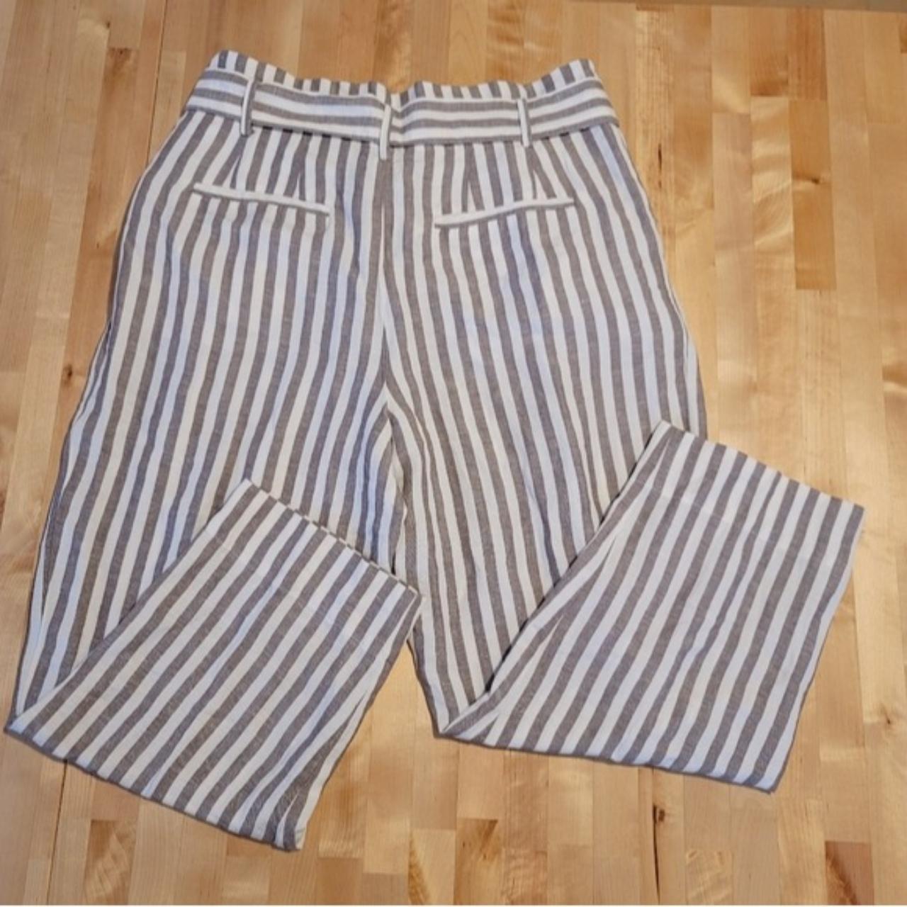 Madewell + Striped Linen-Blend Paperbag Pants