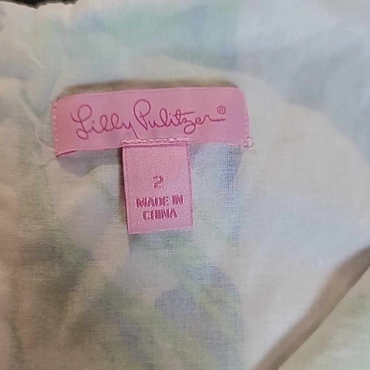 Lilly Pulitzer Janice Resort White Lioness Patchwork... - Depop