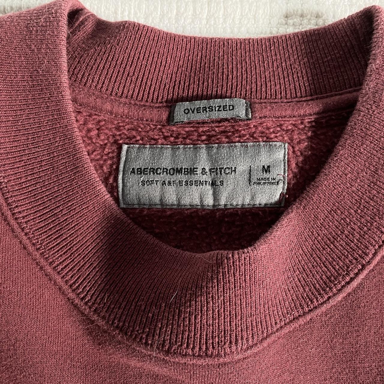 Maroon Abercrombie & Fitch “soft a&f essentials”... - Depop