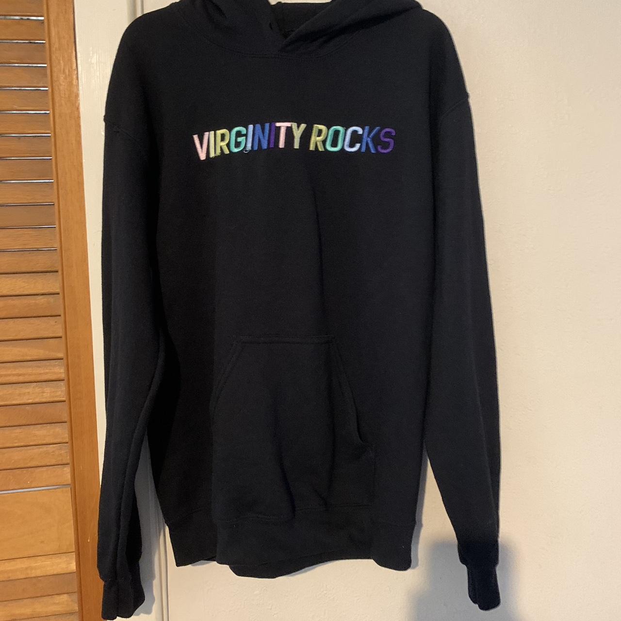 Virginity rocks 2025 embroidered pastel hoodie