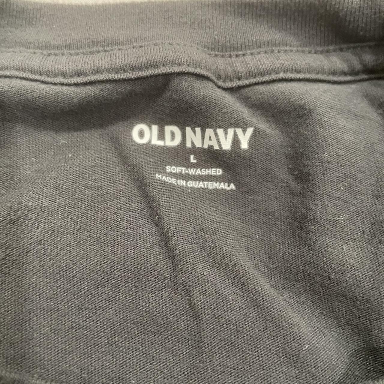 Old Navy Space Shirt, color black #navy-old - Depop