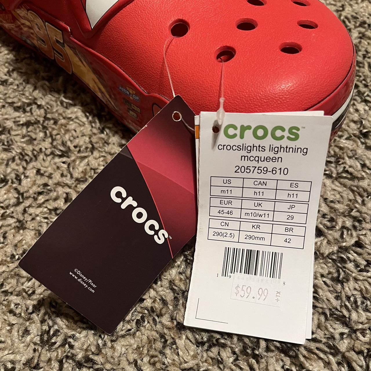 Lightning McQueen Crocs Size 11 (Men’s) Deadstock... Depop