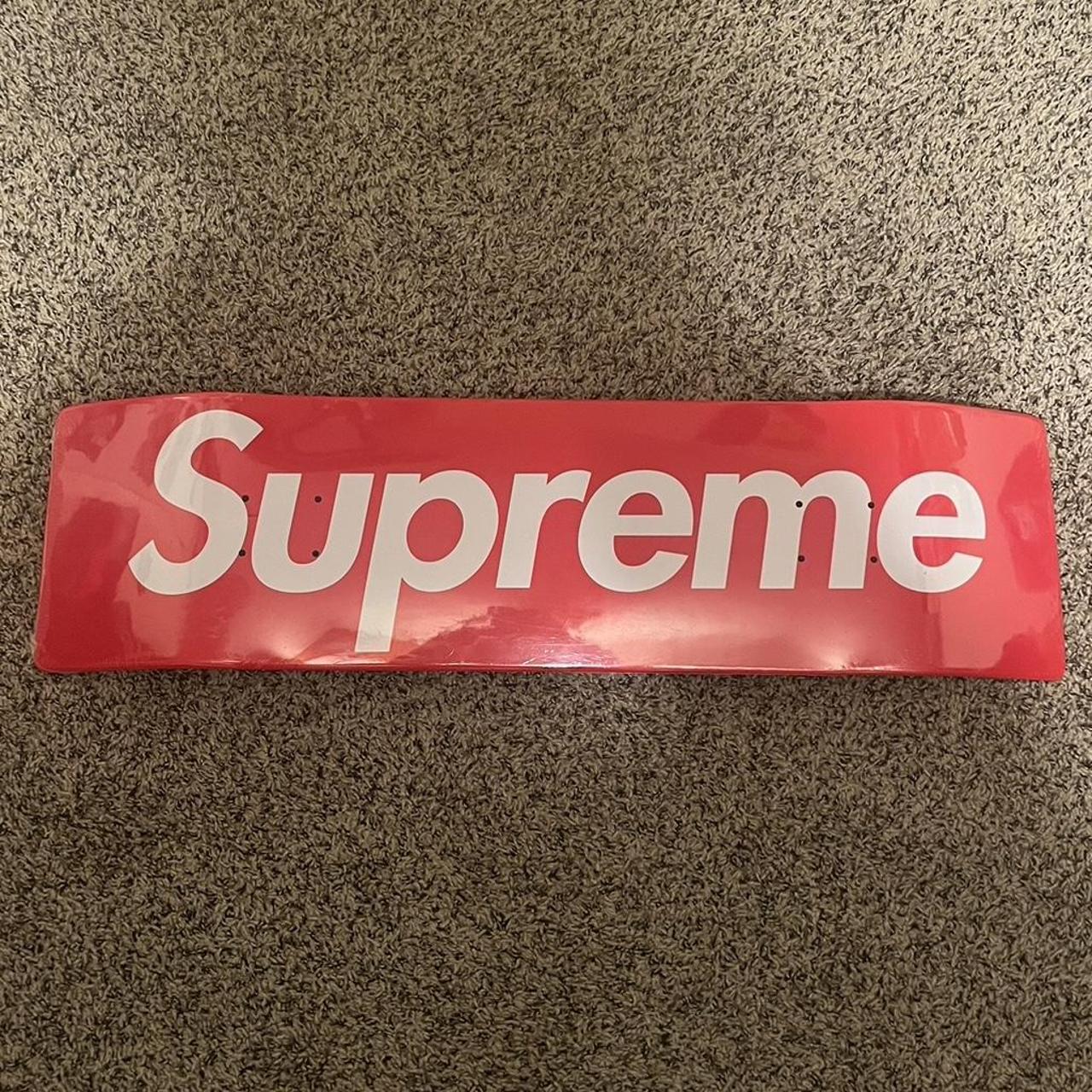 Supreme Uncut Box Logo Skateboard Deck Red