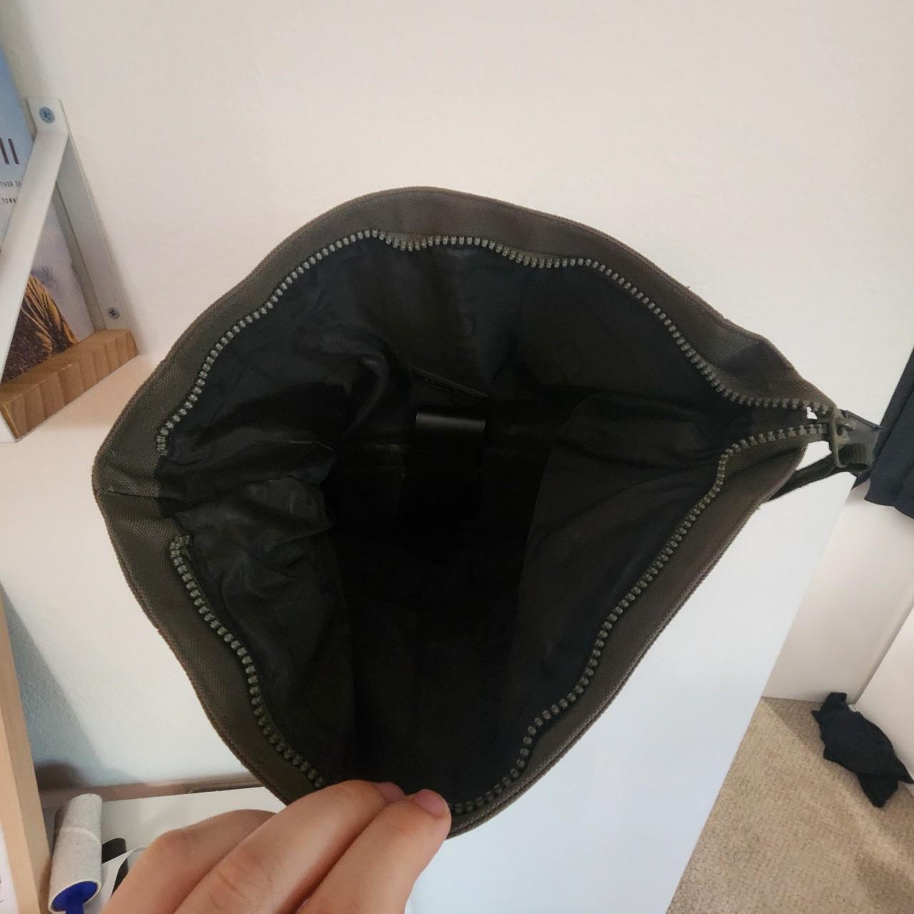 Army Green Consigned RollTop Laptop Backpack for... Depop