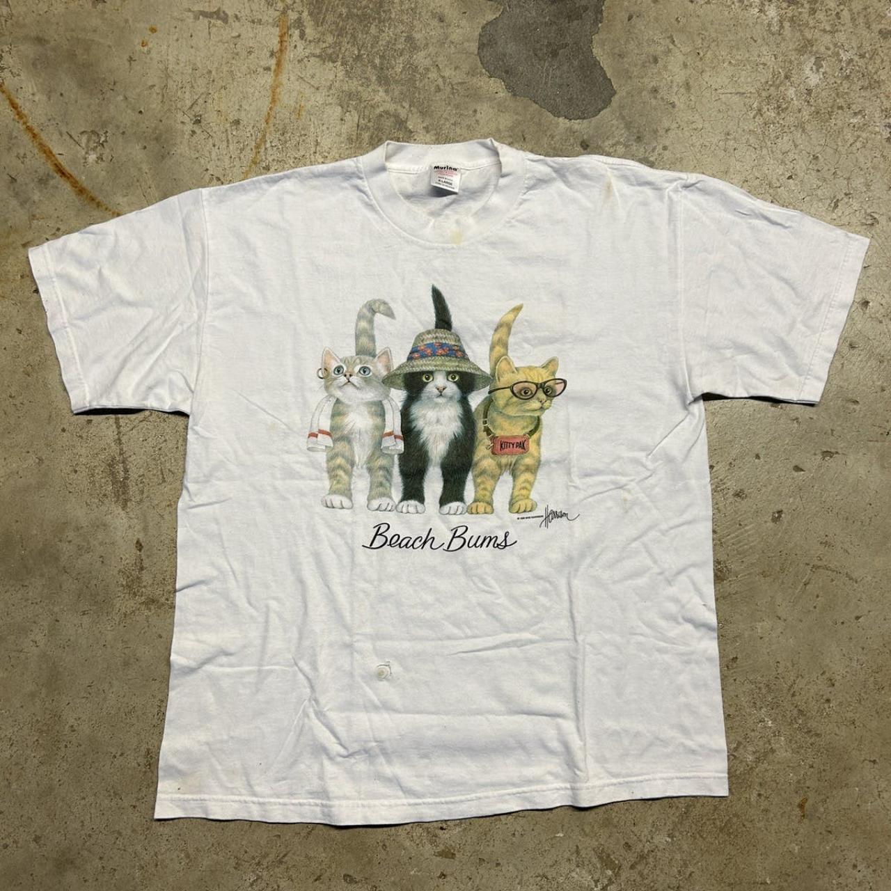 beach bum cat t shirt