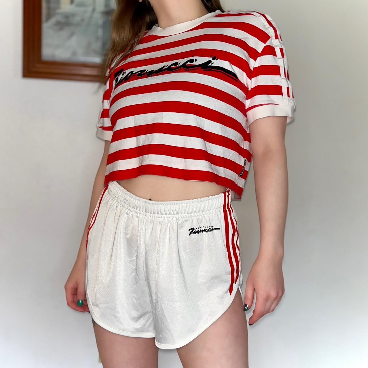 Fiorucci Women's Red and White Shorts