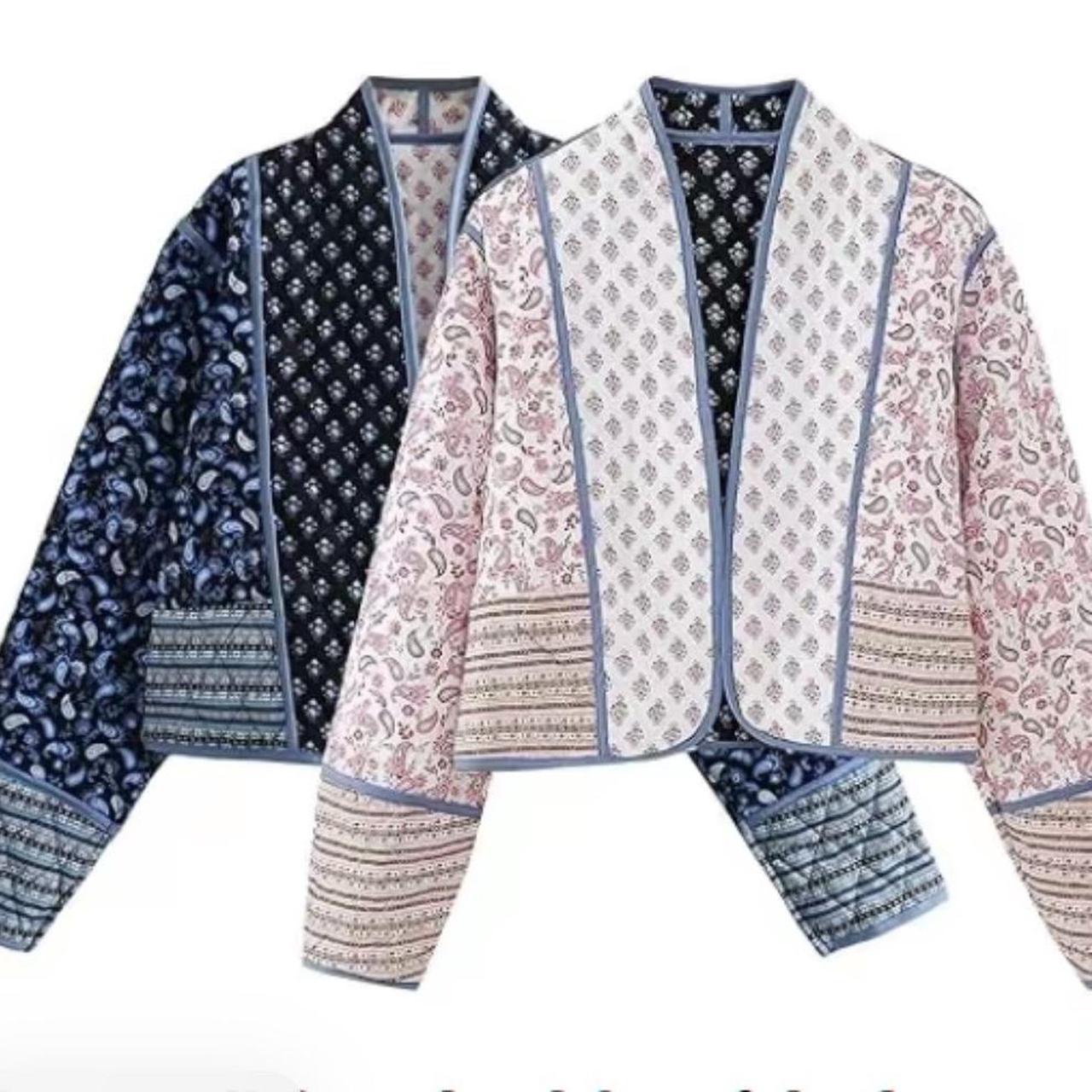 Women's Jacket - Multi/Blue - M – reversible patc… - image 1