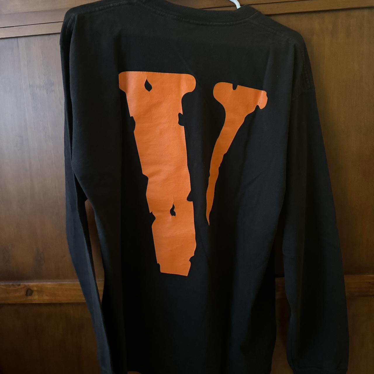 VLONE Black and Orange long sleeve shirt Size