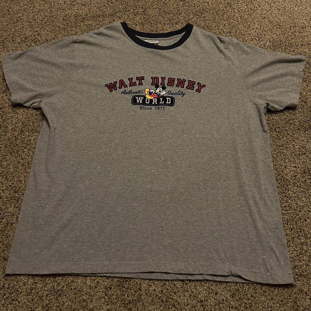 Vintage Mickey Mouse Walt Disney World Ringer Tee... - Depop