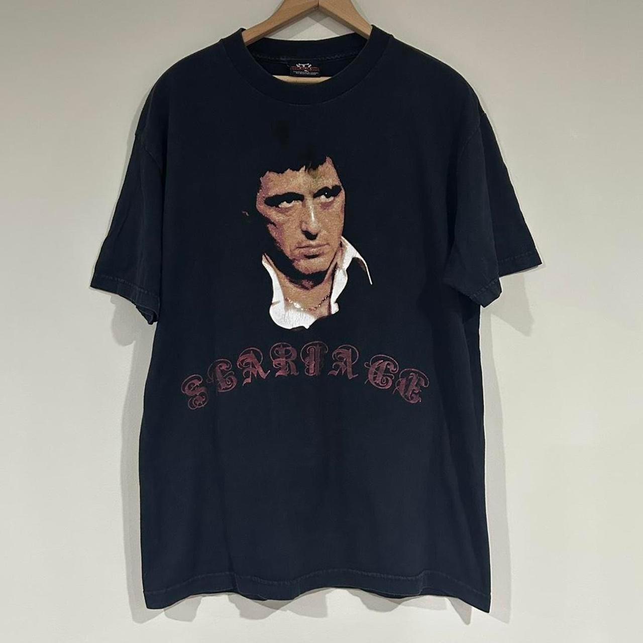 Vintage Scarface Tony Montana Tee Shirt L - 22 x... - Depop